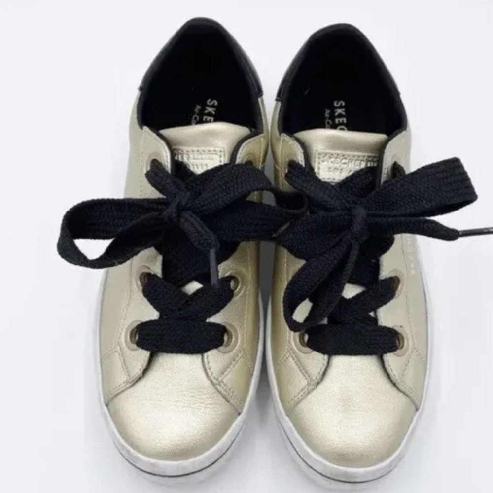 Skechers Womens Hi Lite 957 Gold Memory Foam Casual Shoes Sneakers size 9